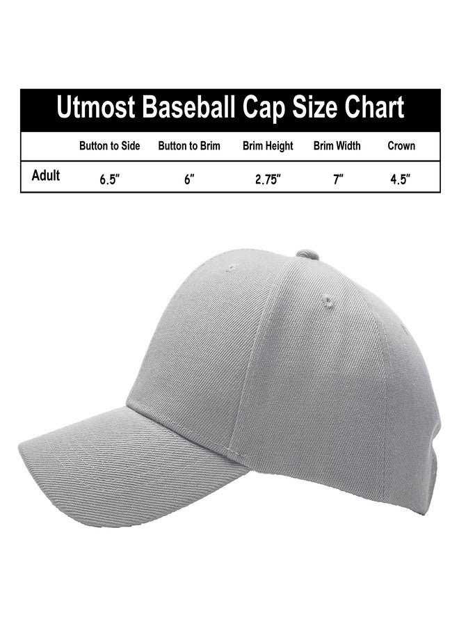 Utmost Structured Baseball Cap with Adjustable Closure - Performance Hat for Outdoor Activities (1pc Light Grey) - Image 4